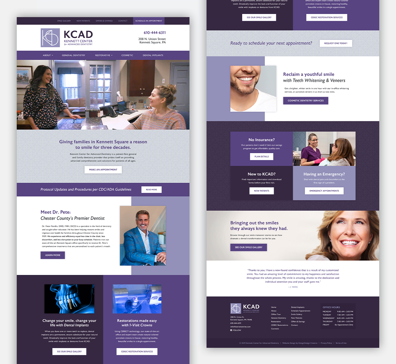KCAD Website Homepage Design