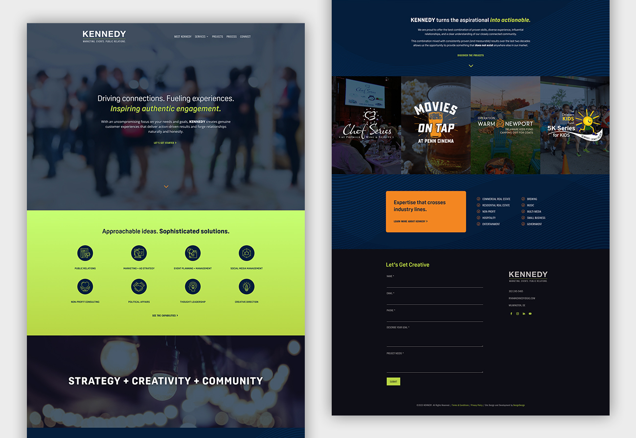 KENNEDY Website Homepage Design