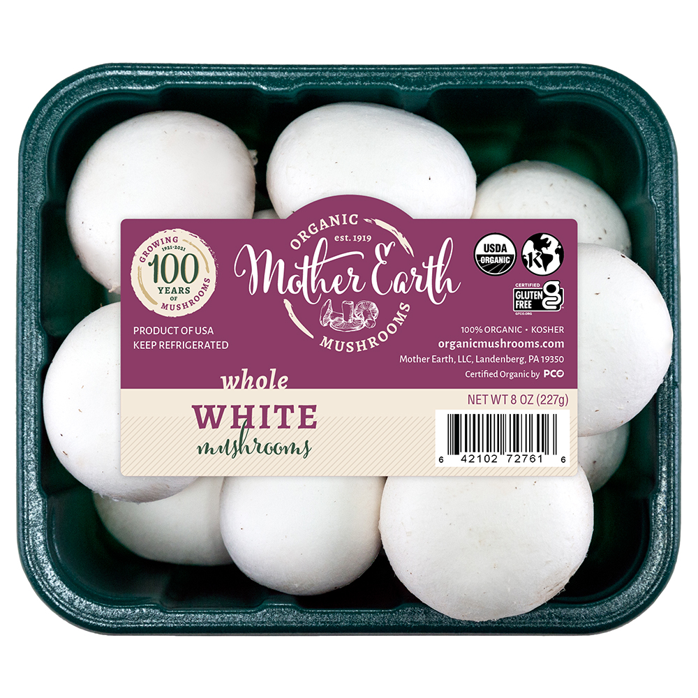 Mother Earth Organic Mushrooms White product